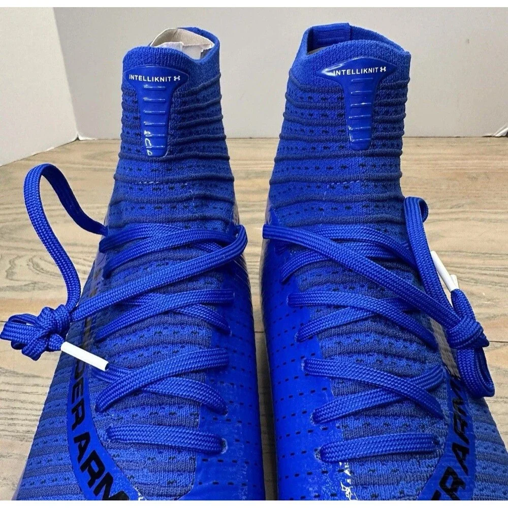 Mens 11 Under Armour Highlight MC 2.0 INTELLIKNIT Football Cleats Royal 3027304